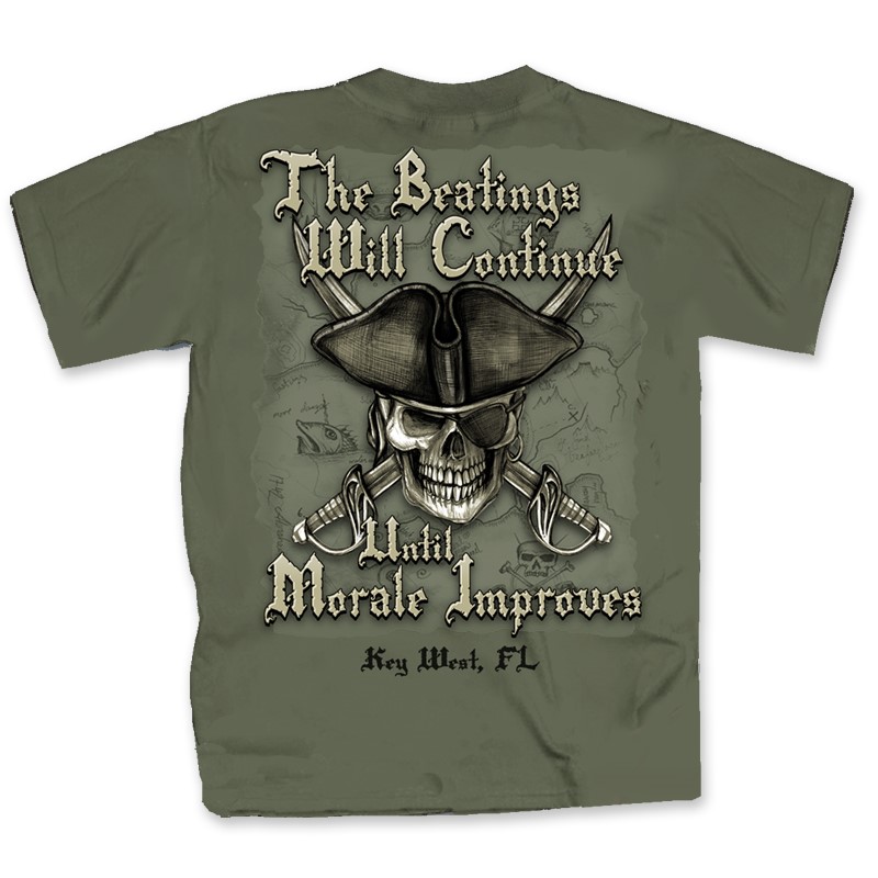 THE BEATINGS WILL CONTINUE UNTIL MORALE IMPROVES MAP | Joe Blow Tees