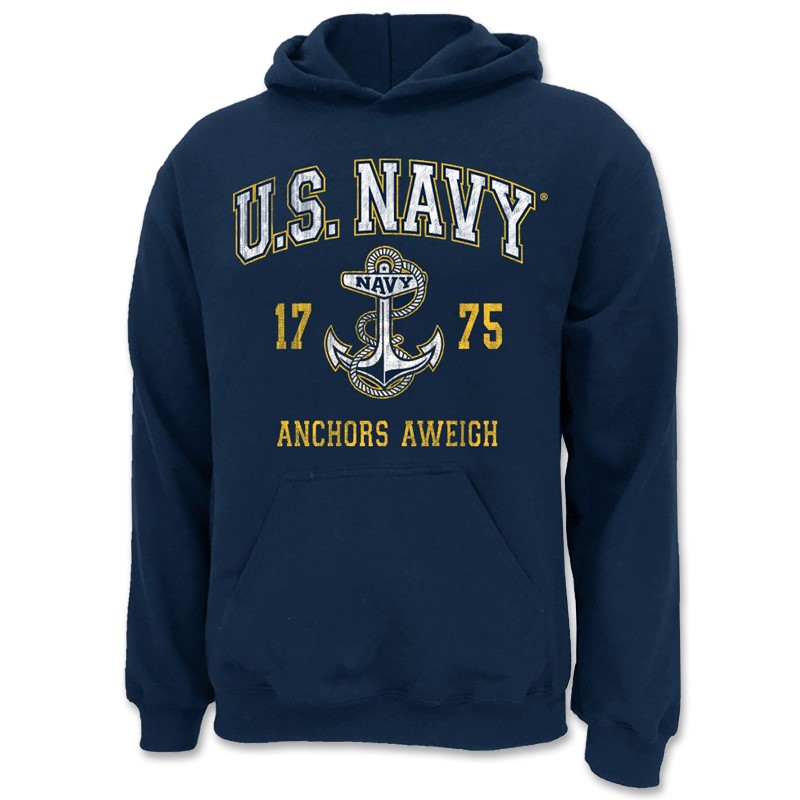 U.S. NAVY ARCH ANCHOR HOODIE TAHLN-U-SW