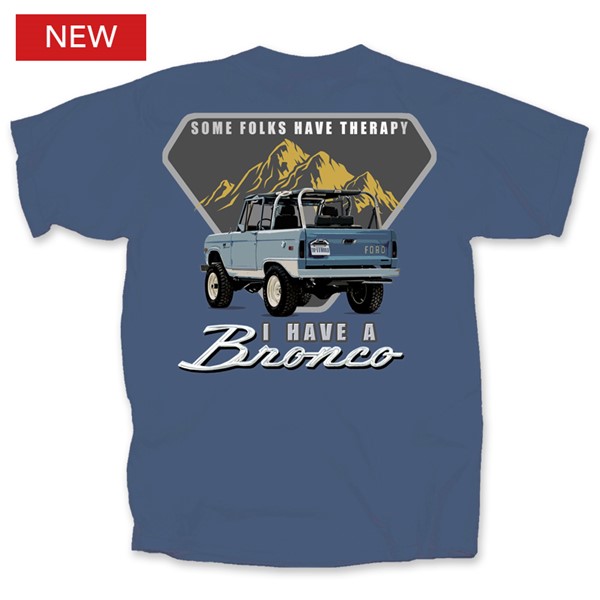 Joe Blow Vintage Ford Bronco Beach Off Road American Made Vehicle Graphic Shirt - M Regular